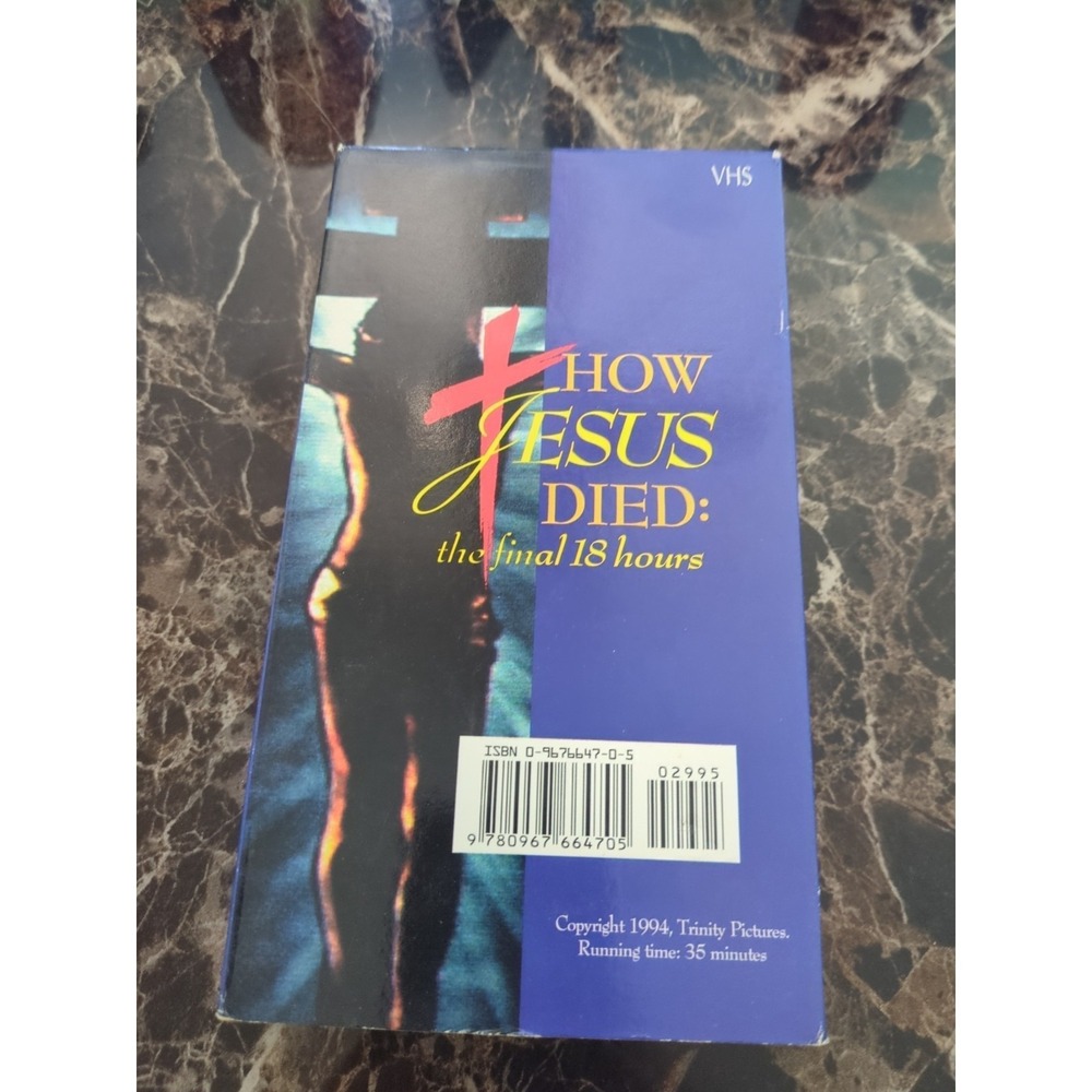 How Jesus Died The Final 18 Hours 1994 VHS‎ Trinity Pictures Vintage Documentary